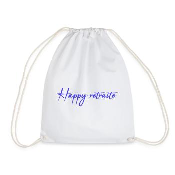 RETIREMENT. RETIREMENT. RETIRED. RETIREMENT - Drawstring Bag - white - Front