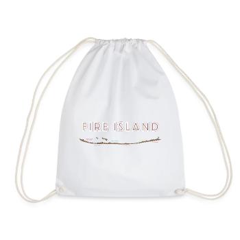 Fire Island Pride - Drawstring Bag - white - Front