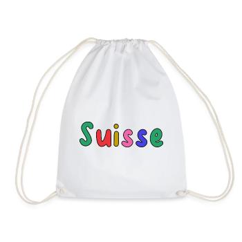 SUISSE. PAYS. GENEVE. HUMOUR. DRAPEAU - Sac de sport léger - blanc - Devant