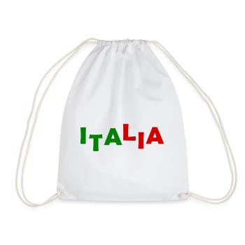 Italien flagge - Turnbeutel - Weiß - Vorne