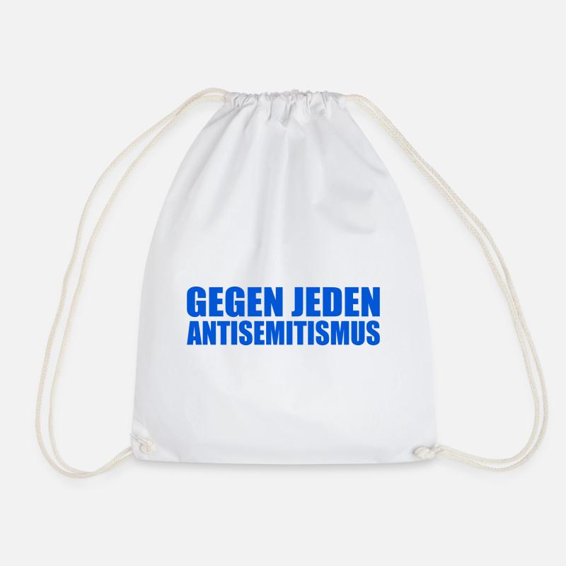 Gegen jeden antisemitismus - Turnbeutel - Weiß
