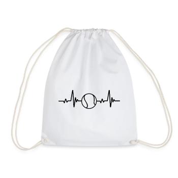 Tennis Heartbeat ECG - Sac de sport léger - blanc - Devant