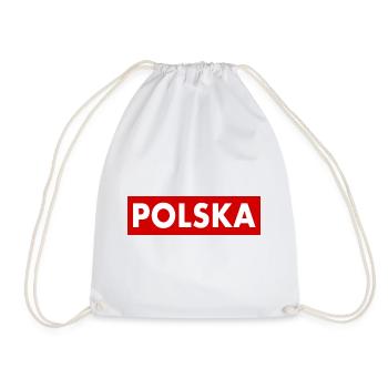 Pologne - Sac de sport léger - blanc - Devant