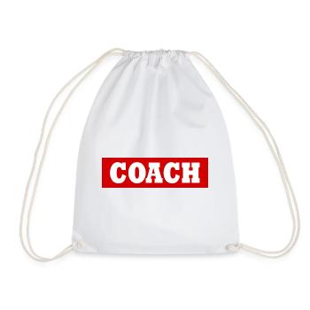 Coach - Drawstring Bag - white - Front