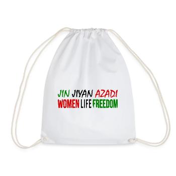 Women life freedom jin jiyan azadi - Sac de sport léger - blanc - Devant