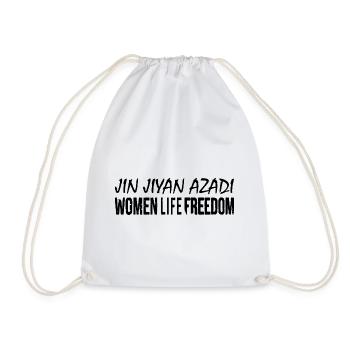jin jiyan azadi women life freedom iran - Sac de sport léger - blanc - Devant