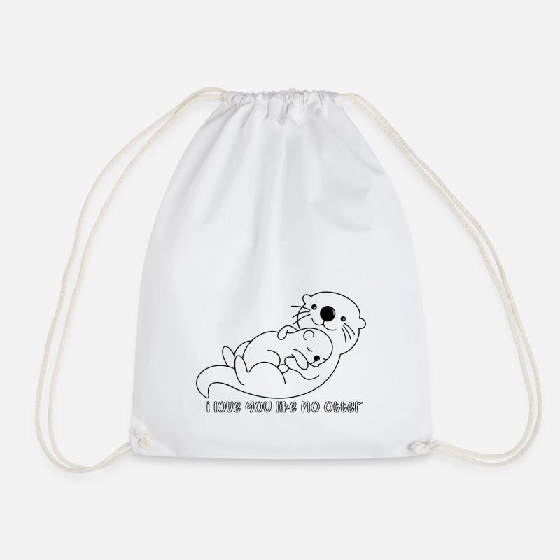 Otter Liebe - Turnbeutel - Weiß