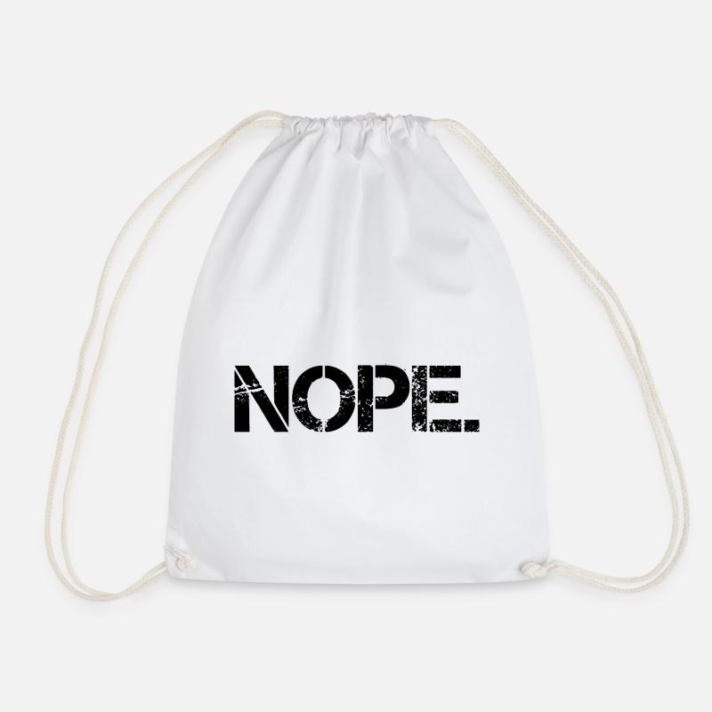 Nope - Turnbeutel - Weiß