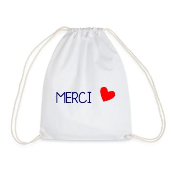 MERCI. MAÎTRESSE. MAÎTRE. MERCI MAÎTRESSE - Sac de sport léger - blanc - Devant