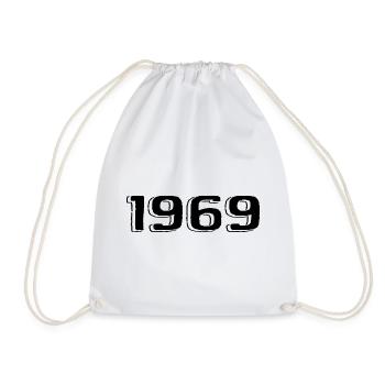 Vintage 1969 Naissance Anniversaire Rétro 1969 - Sac de sport léger - blanc - Devant