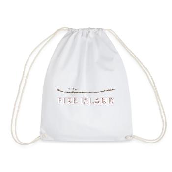 Fire Island Pride - Drawstring Bag - white - Front