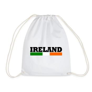 Cool Ireland flag - Drawstring Bag - white - Front