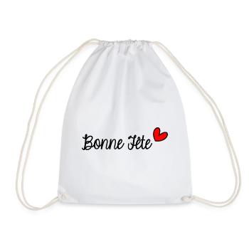 BONNE FÊTE. FÊTE DES MÈRES. FÊTE DES PÈRES. FÊTE - Sac de sport léger - blanc - Devant