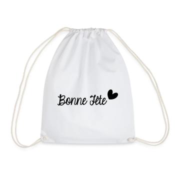 BONNE FÊTE. FÊTE DES MÈRES. FÊTE DES PÈRES. FÊTE - Sac de sport léger - blanc - Devant