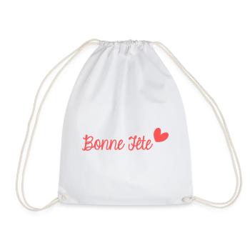 BONNE FÊTE. FÊTE DES MÈRES. FÊTE DES PÈRES. FÊTE - Sac de sport léger - blanc - Devant