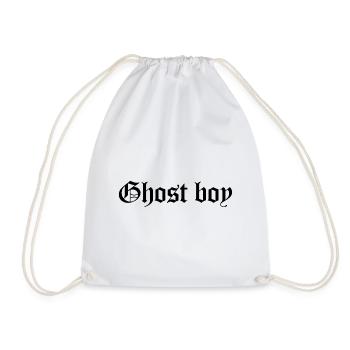 Ghost Boy Aesthetic - Drawstring Bag - white - Front