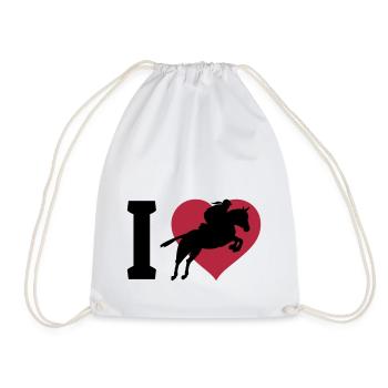 I love showjumping - Sac de sport léger - blanc - Devant