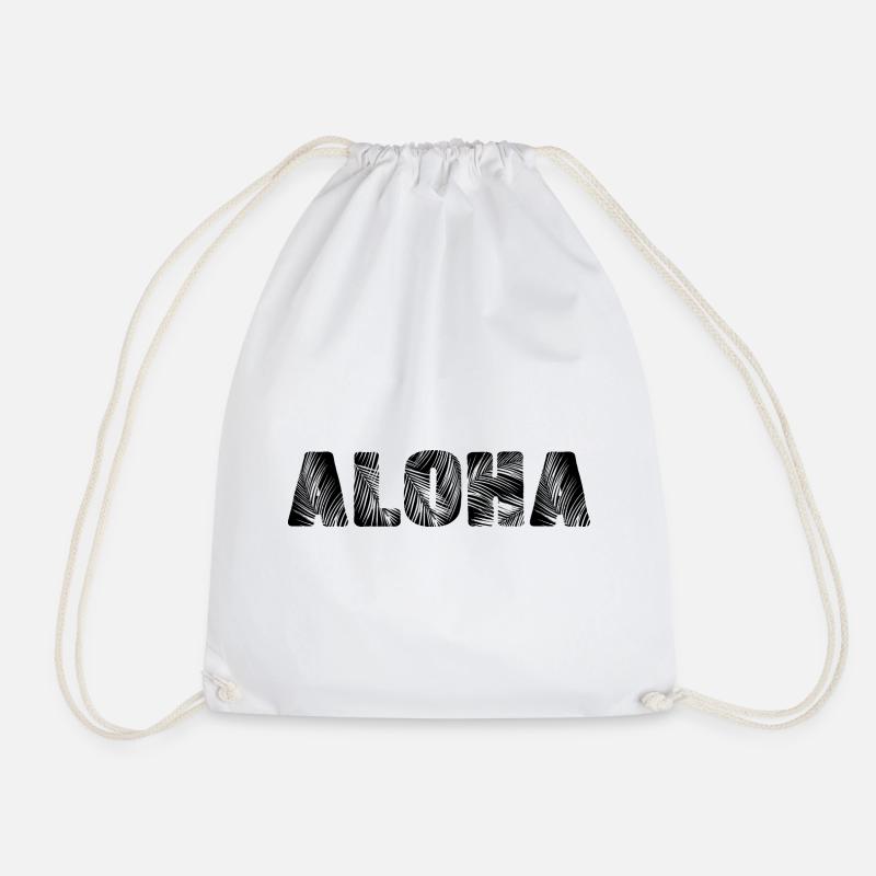 Aloha - Turnbeutel - Weiß