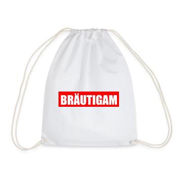 bräutigam - Turnbeutel - Weiß - Vorne
