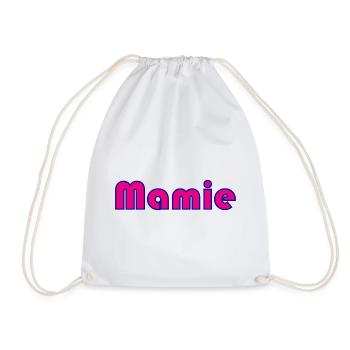 MAMIE. FÊTE DES MÈRES. BONNE FÊTE MAMIE. JE T'AIME - Sac de sport léger - blanc - Devant