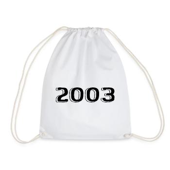 Vintage 2003 Né Anniversaire Rétro 2003 - Sac de sport léger - blanc - Devant