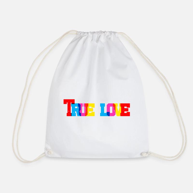 True Love - Turnbeutel - Weiß
