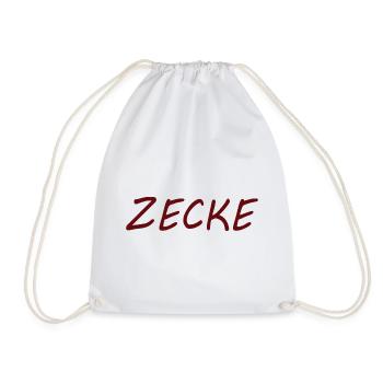 ZECKE - Turnbeutel - Weiß - Vorne