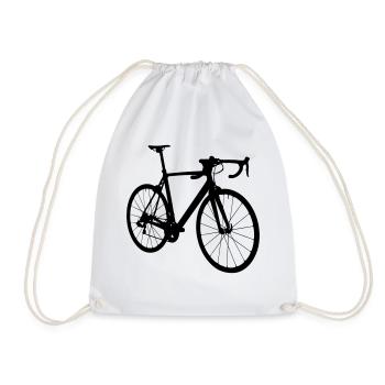 Motif de vélo de route comme cadeau pour les cyclistes - Sac de sport léger - blanc - Devant