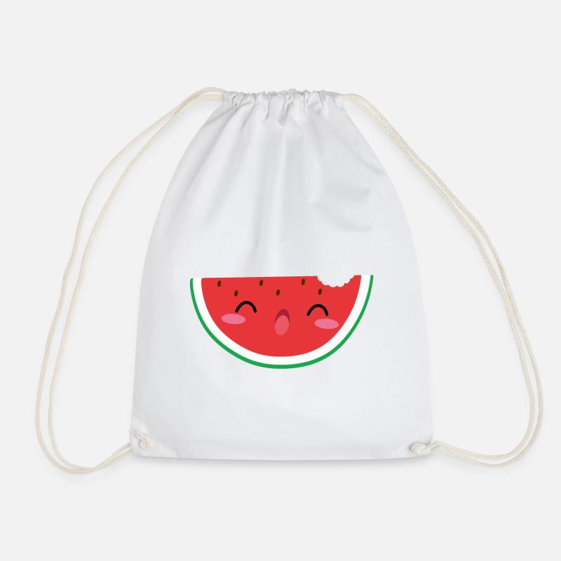 Cute Water Melon Süße Wassermelone - Turnbeutel - Weiß