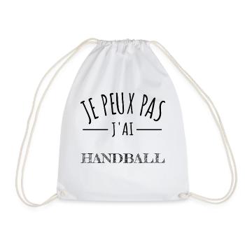je peux pas j’ai handball humour joueur sport - Sac de sport léger - blanc - Devant