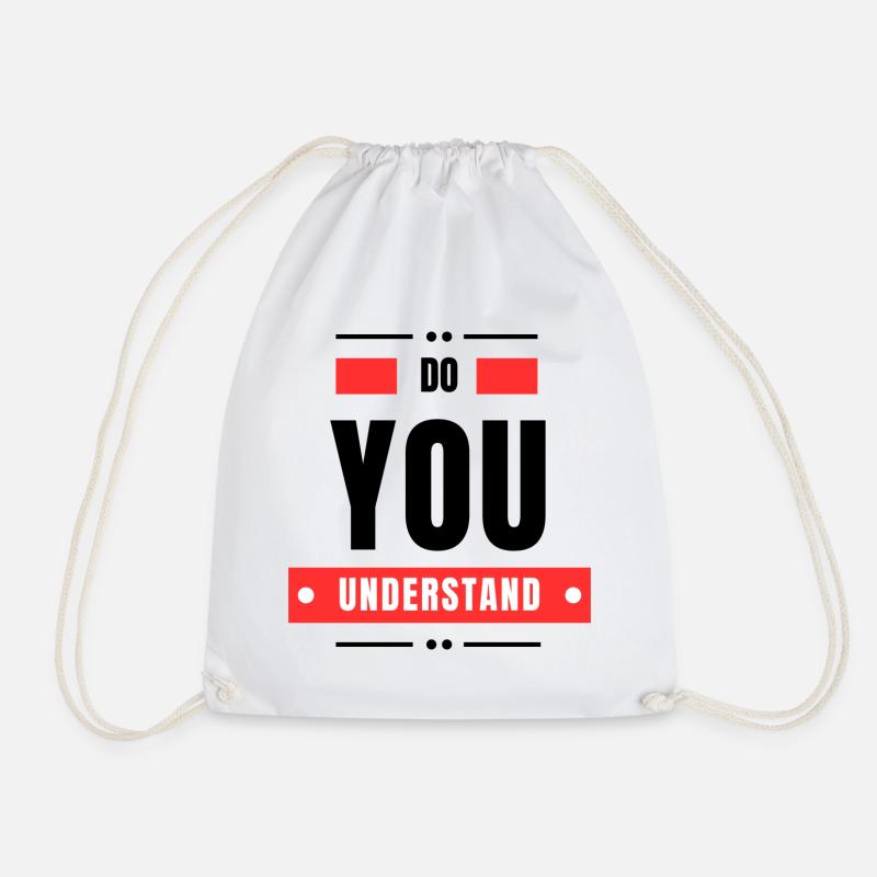 Do You Understand - Sac de sport léger - blanc