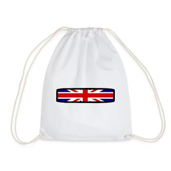Union Jack - Drawstring Bag - white - Front