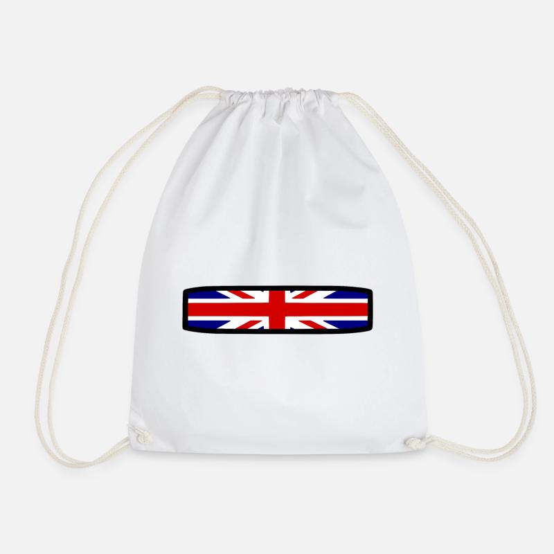 England Flagge - Turnbeutel - Weiß
