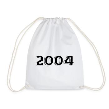 Vintage 2004 Born Birthday Retro 2004 - Drawstring Bag - white - Front