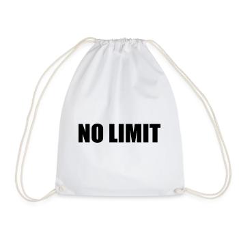 No limit - Drawstring Bag - white - Front