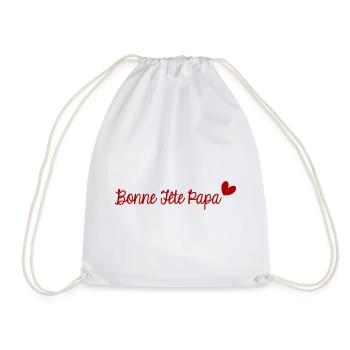 BONNE FÊTE PAPA. PAPA. FÊTE DES PÈRES. BONNE FÊTE - Sac de sport léger - blanc - Devant