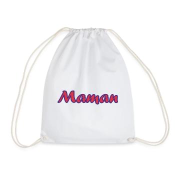BONNE FÊTE MAMAN. MAMAN. FÊTE DES MÈRES. JE T'AIME - Sac de sport léger - blanc - Devant