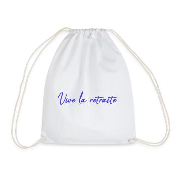 RETIREMENT. HAPPY RETIREMENT. HAPPY RETREAT - Drawstring Bag - white - Front