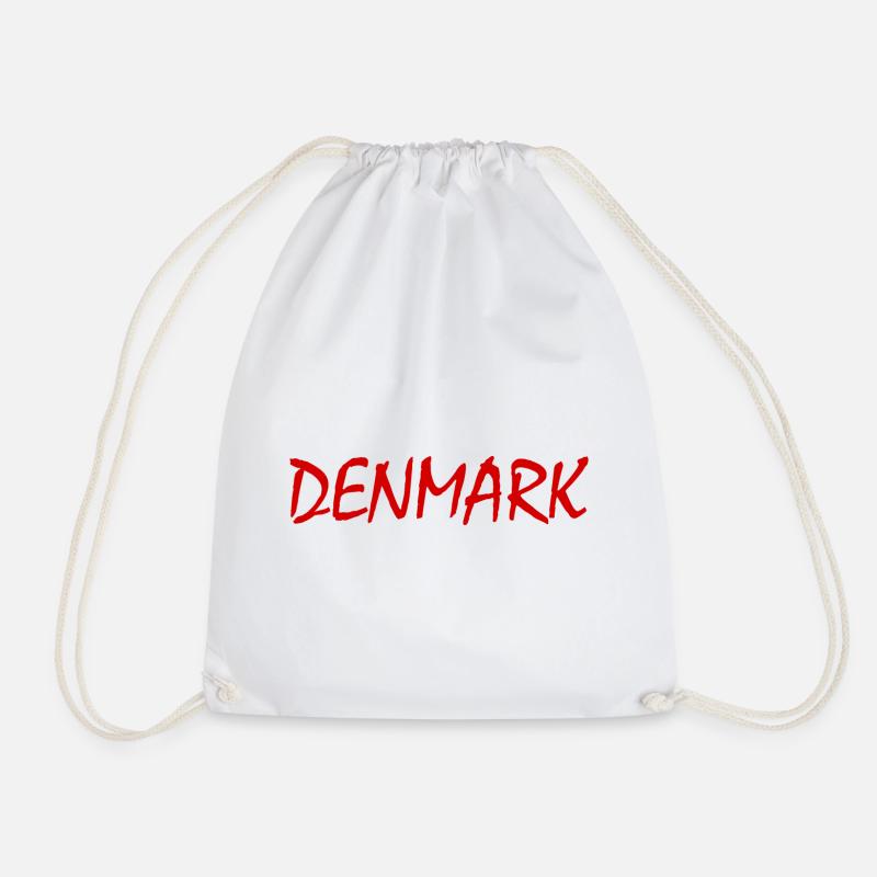 Dänemark - Turnbeutel - Weiß
