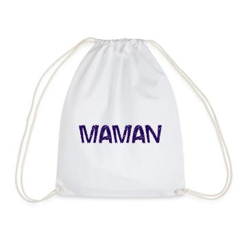 BONNE FÊTE MAMAN. MAMAN. FÊTE DES MÈRES. JE T'AIME - Sac de sport léger - blanc - Devant