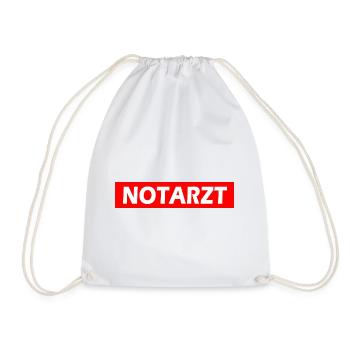 Notarzt - Turnbeutel - Weiß - Vorne