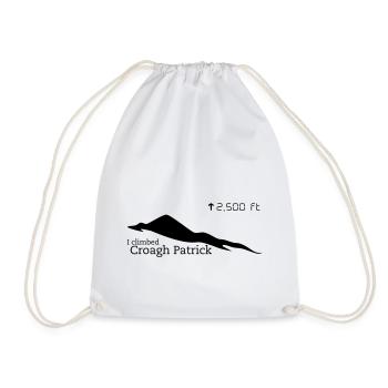Croagh Patrick (Altitude) - Drawstring Bag - white - Front