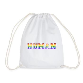 Humain LGBTQ Gay Pride Arc-en-ciel Humain - Sac de sport léger - blanc - Devant