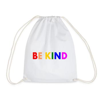 Be kind - Turnbeutel - Weiß - Vorne