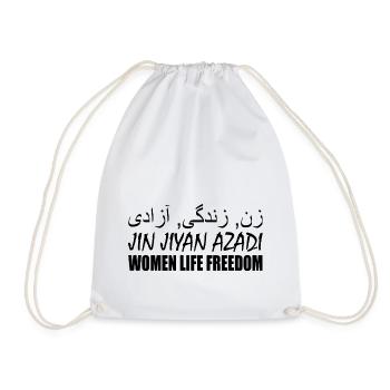 Women life freedom jin jiyan azadi - Sac de sport léger - blanc - Devant