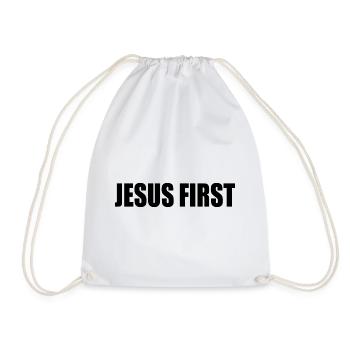 Jesus first - Turnbeutel - Weiß - Vorne