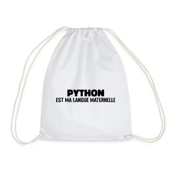 Python Est Ma Langue Maternelle - Sac de sport léger - blanc - Devant