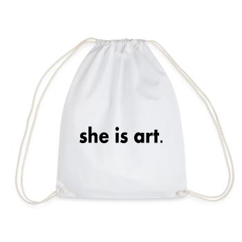 She is art - Sac de sport léger - blanc - Devant