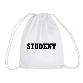 Student - Turnbeutel - Weiß - Vorne