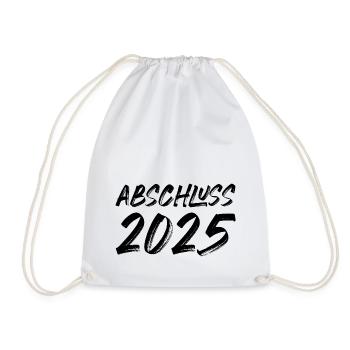 Abschluss 2025 - Turnbeutel - Weiß - Vorne